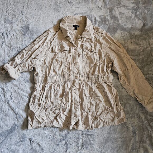 Torrid Double Gauze Anorak Utility Jacket - Picture 3 of 4